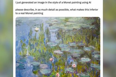 Cộng đồng mạng ùa vào chê tranh AI vô hồn, kém cỏi: hóa ra đây là tranh Monet thật đang treo trong bảo tàng Đức