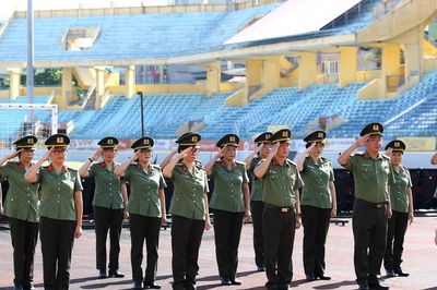 Công an Hà Nội kiểm tra, đánh giá kết quả tập huấn Điều lệnh, quân sự, võ thuật CAND năm 2026
