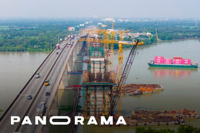 Tiến độ thần tốc của cây cầu nghìn tỷ nối sân bay Long Thành