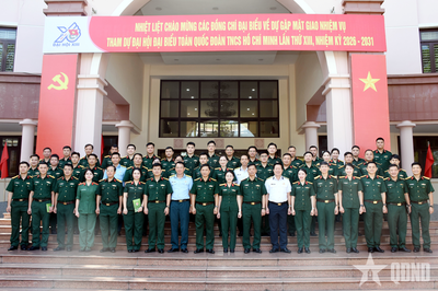 Gặp mặt, giao nhiệm vụ cho Đoàn đại biểu Thanh niên Quân đội dự Đại hội Đoàn toàn quốc lần thứ XIII