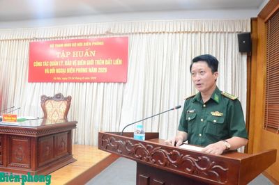 Khai mạc Hội nghị tập huấn công tác quản lý, bảo vệ biên giới trên đất liền và đối ngoại biên phòng năm 2026