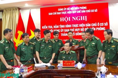 Bắt đầu kiểm tra, nắm tình thực hiện Quy chế dân chủ cơ sở tại Ban Chỉ huy Bộ đội Biên phòng thành phố Đồng Nai