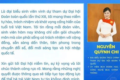 Đại biểu sinh viên Việt Nam gửi thông điệp tới Đại hội Đoàn XIII