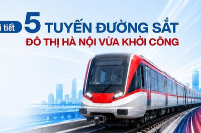 Chi tiết lộ trình 5 tuyến đường sắt đô thị Hà Nội vừa khởi công