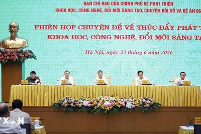 Phiên họp chuyên đề thúc đẩy phát triển khoa học công nghệ và đổi mới sáng tạo