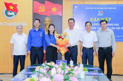 Gặp mặt đoàn đại biểu dự Đại hội Đoàn toàn quốc lần thứ XIII