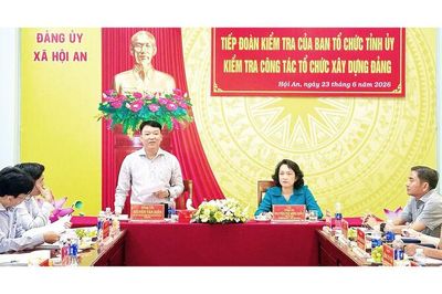 Ban Tổ chức Tỉnh ủy An Giang kiểm tra công tác tổ chức xây dựng Đảng tại xã Hội An