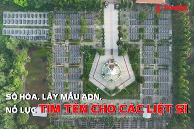 [Video] Số hóa, lấy mẫu ADN, nỗ lực tìm tên cho các liệt sĩ