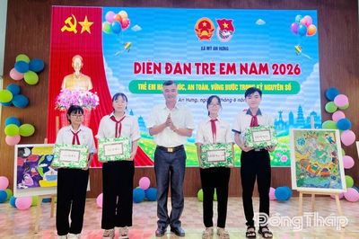 Xã Mỹ An Hưng: Tổ chức diễn đàn trẻ em năm 2026