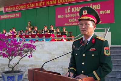 Trường Quân sự Quân đoàn 34 đào tạo hơn 2.000 hạ sĩ quan chỉ huy, nhân viên chuyên môn