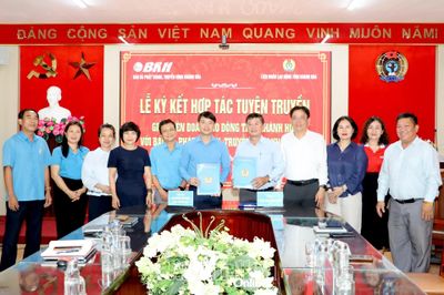 Báo và Phát thanh, Truyền hình Khánh Hòa ký kết hợp tác tuyên truyền với Liên đoàn Lao động tỉnh