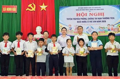 Xã Ninh Hải tuyên truyền phòng, chống tai nạn thương tích, đuối nước ở trẻ em