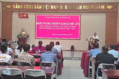 Hội nghị triển khai Đề án phát triển nguồn nhân lực tại xã Khổng Lào