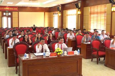 Phường Đông Kinh thông qua Đề án sắp xếp, tổ chức lại tổ dân phố
