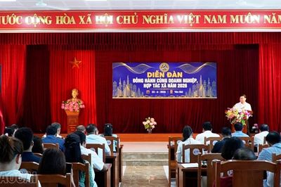 Diễn đàn 'Đồng hành cùng doanh nghiệp, hợp tác xã năm 2026'