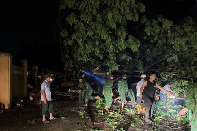 Các địa phương phía Đông Lâm Đồng huy động lực lượng khắc phục hậu quả trận dông lốc