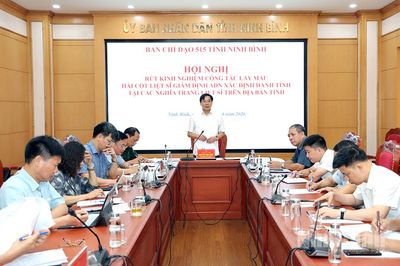 Rút kinh nghiệm công tác lấy mẫu hài cốt liệt sĩ giám định ADN xác định danh tính tại các nghĩa trang liệt sĩ