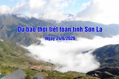 Dự báo thời tiết toàn tỉnh Sơn La ngày 24/6/2026