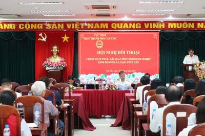 Thuế Cần Thơ đối thoại chính sách thuế với doanh nghiệp kinh doanh lúa, gạo, thủy sản