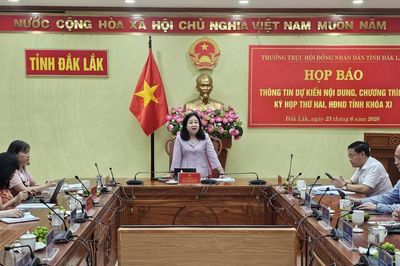 Kỳ họp thứ Hai, HĐND tỉnh Đắk Lắk dự kiến thông qua 18 nghị quyết