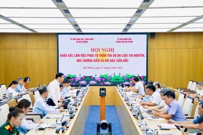 Đoàn công tác của Ủy ban Khoa học, Công nghệ và Môi trường làm việc với UBND TP. Hải Phòng