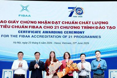 Đại học Kinh tế Quốc dân có thêm 21 chương trình đào tạo đạt chuẩn chất lượng quốc tế FIBAA
