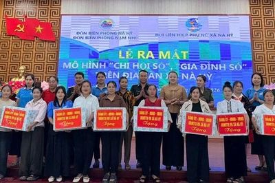 Điện Biên: Đưa 7 mô hình 'Gia đình số - Chi hội số' tại Nà Hỳ vào hoạt động