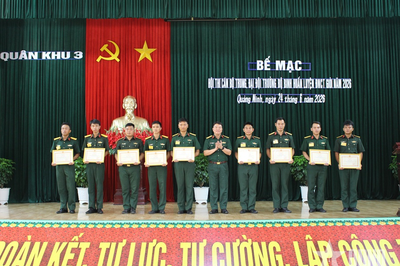 Quân khu 3: 54 cán bộ trung đội trưởng, đại đội trưởng thi tài