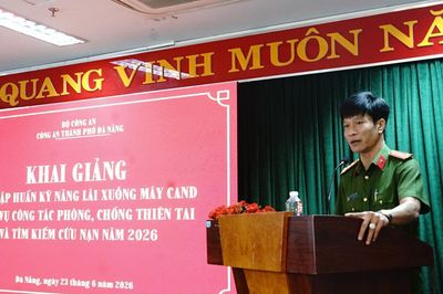Nâng cao năng lực ứng phó thiên tai cho lực lượng Công an cơ sở