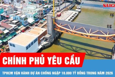 Chính phủ yêu cầu TPHCM vận hành dự án chống ngập 10.000 tỷ đồng trong năm 2026