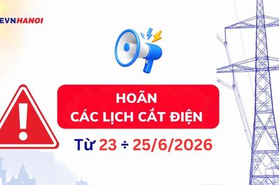 EVNHANOI hoãn các lịch cắt điện theo kế hoạch