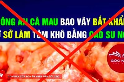 Bác tin đồn 'tôm khô làm từ cao su non' ở Cà Mau