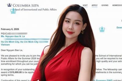 Hoa hậu Bảo Ngọc phông bạt, giả thư trúng tuyển Đại học Columbia?
