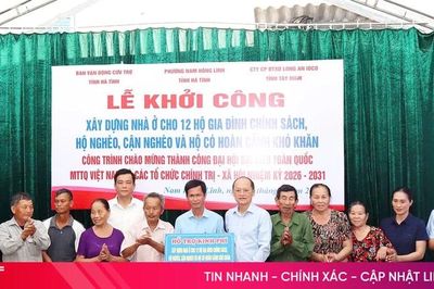 Khởi công xây dựng nhà ở cho 12 hộ gia đình chính sách, khó khăn
