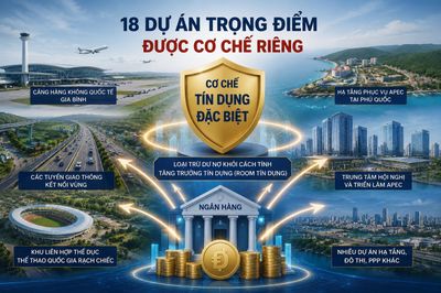 Động lực tăng trưởng mới từ việc mở 'luồng tín dụng riêng' cho 18 dự án trọng điểm