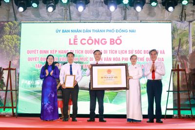 Trao quyết định di tích quốc gia và đưa vào danh mục di sản văn hóa phi vật thể quốc gia cho 2 di sản của Đồng Nai