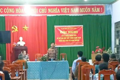 Người dân Đơn Dương đồng thuận cao trong việc sắp xếp, sáp nhập thôn