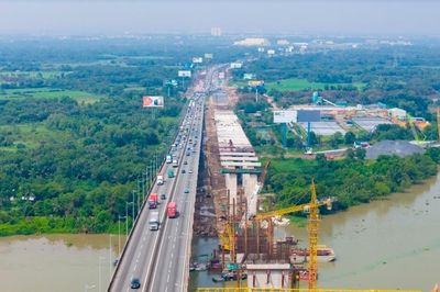 Tiến độ thi công cầu Long Thành 2: Mắt xích quan trọng kết nối sân bay Long Thành