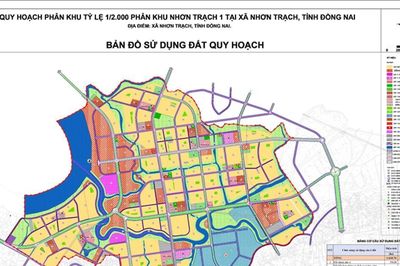 Quy hoạch phân khu Nhơn Trạch 1 tại TP. Đồng Nai: Quy mô 1.660 ha cho 220.000 dân