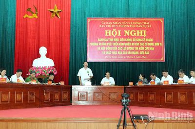 Xã Đồng Thái diễn tập phòng, chống thiên tai, ứng phó bão mạnh, siêu bão năm 2026