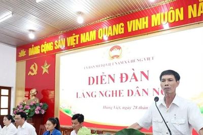 Diễn đàn 'Lắng nghe dân nói' xã Hùng Việt: Nơi tâm tư, nguyện vọng được sẻ chia