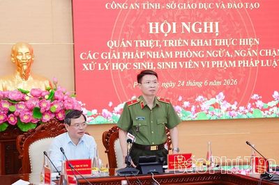Phú Thọ tiên phong tổ chức hội nghị trực tuyến toàn tỉnh về phòng ngừa vi phạm pháp luật trong lứa tuổi học sinh