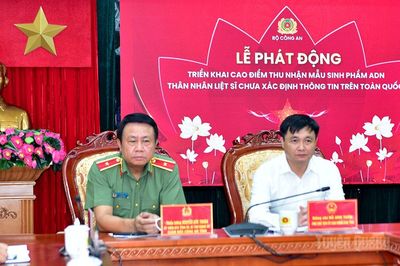 Triển khai cao điểm thu nhận mẫu sinh phẩm ADN thân nhân liệt sĩ chưa xác định thông tin trên toàn quốc