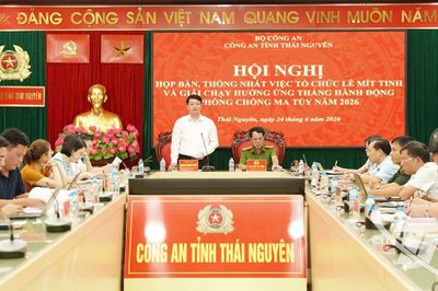 Chuẩn bị chu đáo cho Lễ mít tinh hưởng ứng Tháng hành động phòng, chống ma túy