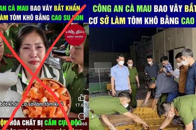 Làm rõ thông tin bịa đặt về tôm khô 'cao su' ở Cà Mau