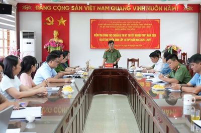 Đoàn kiểm tra số 3 kiểm tra công tác chuẩn bị Kỳ thi tuyển sinh lớp 10 THPT năm học 2026 - 2027