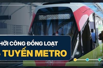 Khởi công đồng loạt 5 tuyến metro: Bước tiến lớn cho giao thông công cộng