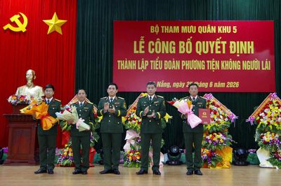 Quân khu 5 ra mắt lực lượng tác chiến không người lái