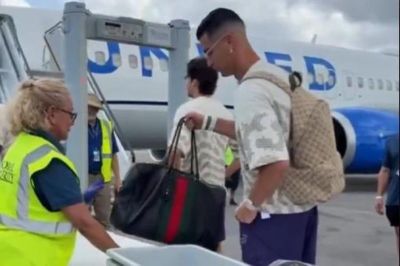 Ronaldo bật cười bất lực vì bị kiểm tra nghiêm ngặt ở World Cup