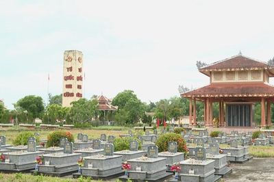 Huế: Lấy mẫu ADN tại Nghĩa trang Liệt sĩ xã Phú Vang